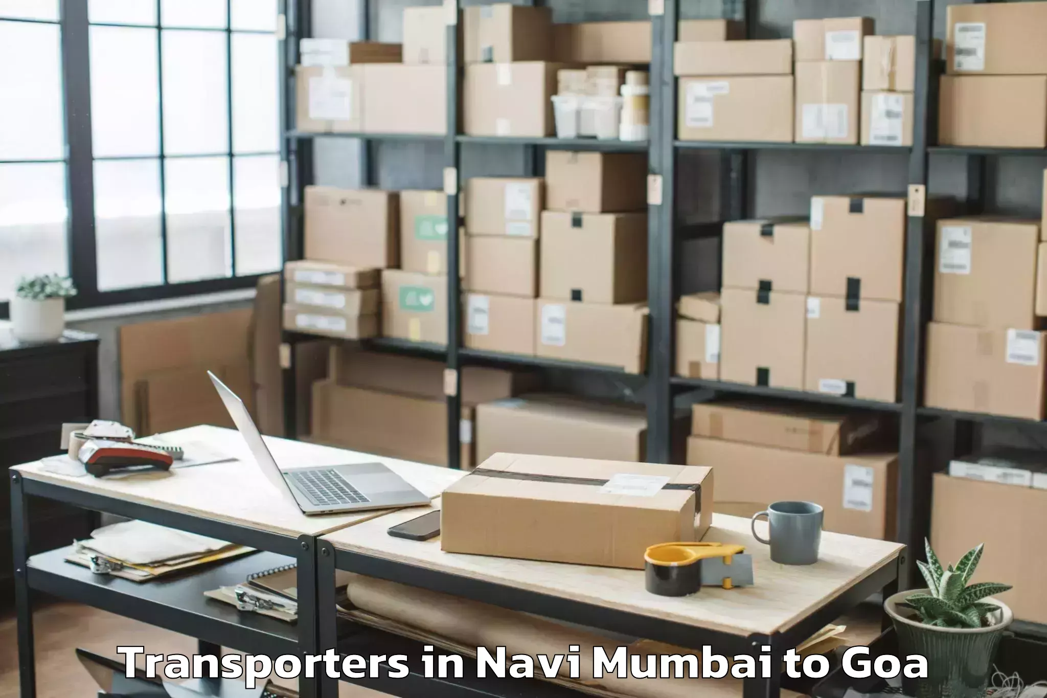 Top Navi Mumbai to Chinchinim Transporters Available